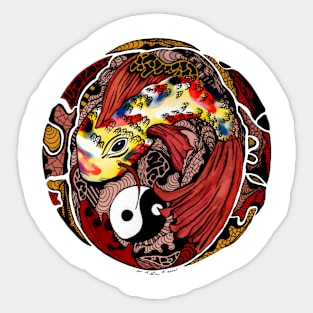 Koi of Balance Full Color Edition Sticker